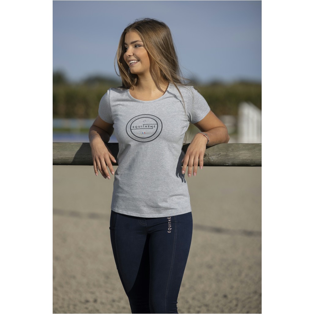 Damen T-Shirt ANNA grau meliert