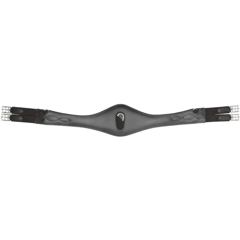 Ledersattelgurt geölt mit Elast SHAPE schwarz