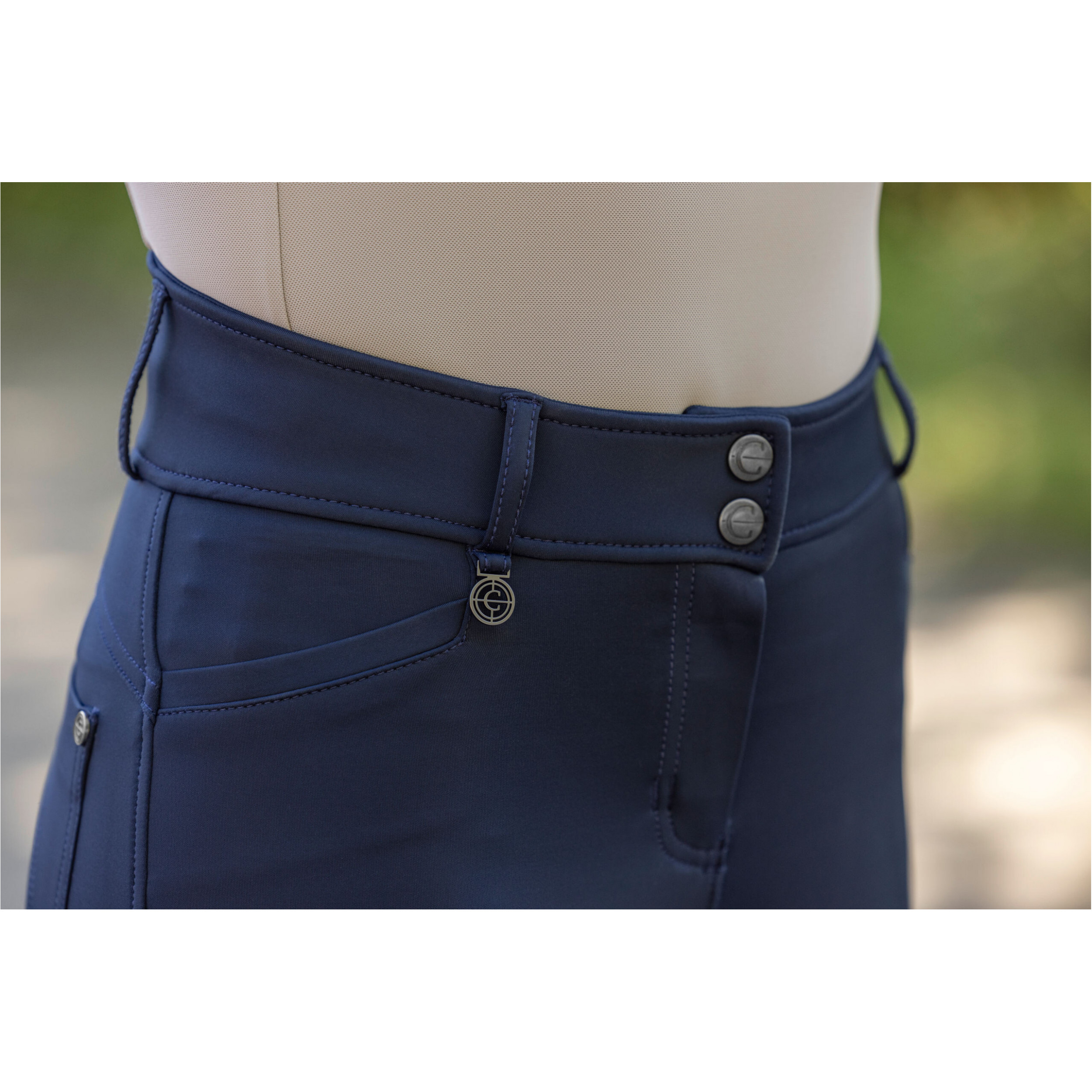 Damen Reithose Silikon Vollbesatz COMPRESSION F/S 2025 dark navy
