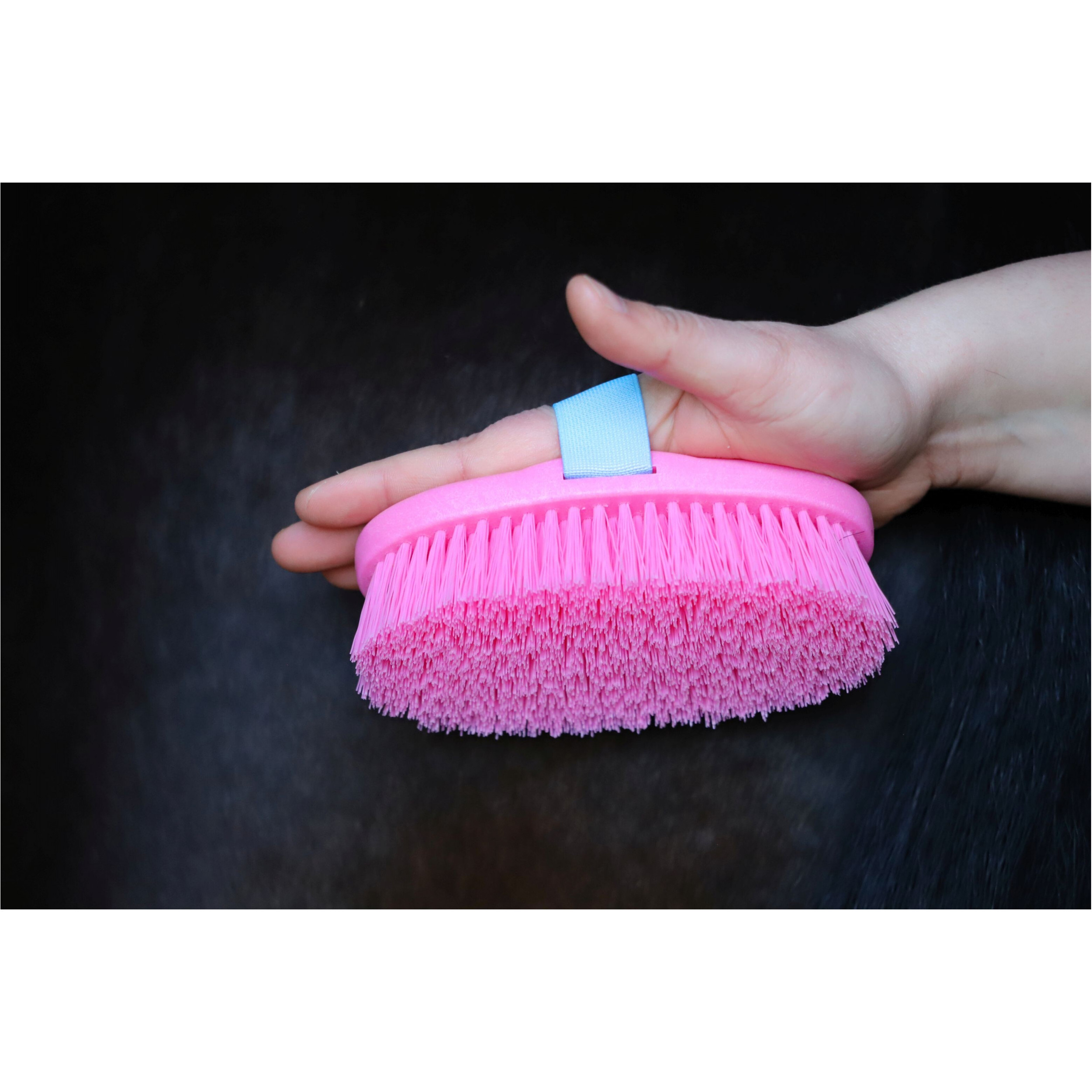 Kinder Kardätsche KINDERWURZEL mit Regenbogenhandschlaufe pink