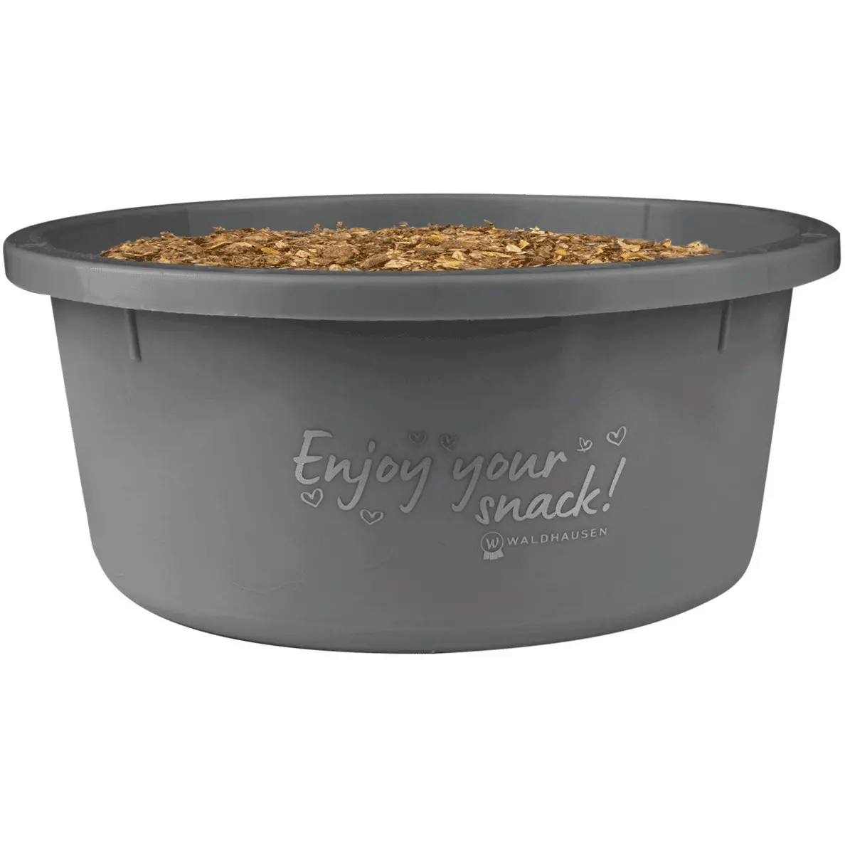 Leckerlischale mit Deckel grau 2L