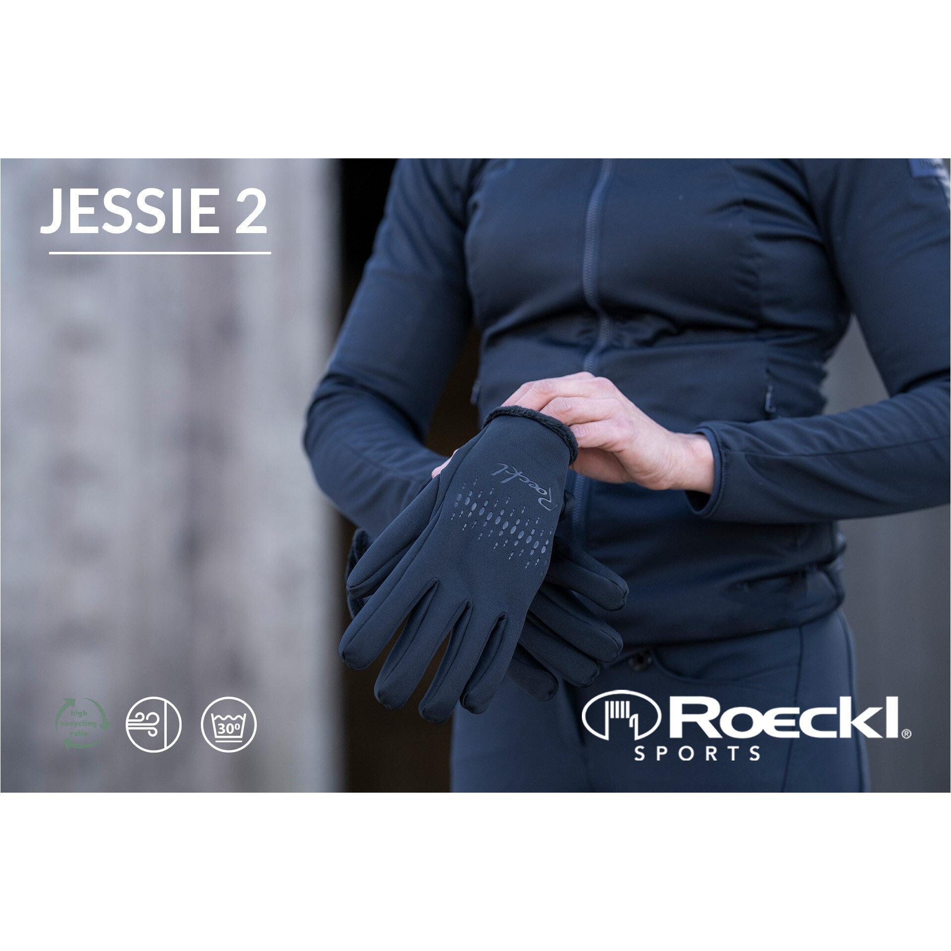 Winter Damen Outdoorhandschuhe JESSIE 2 schwarz