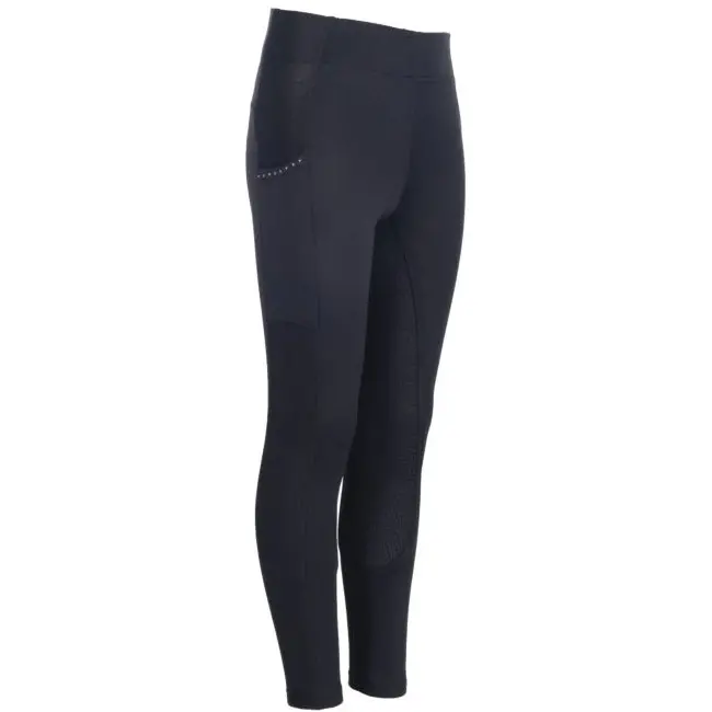 Damen Reitleggings Silikon Vollbesatz MESH STYLE schwarz