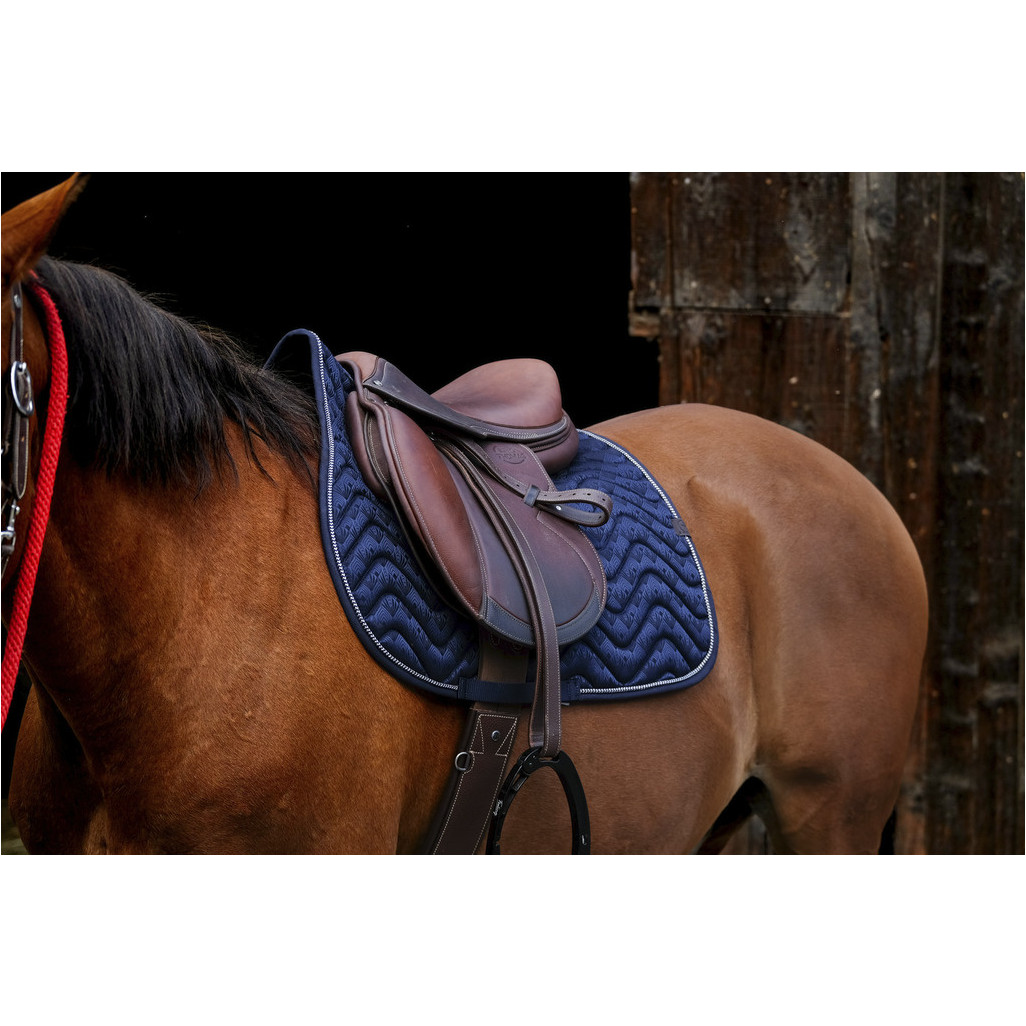 Schabracke BROCART marineblau Warmblut Vielseitigkeit