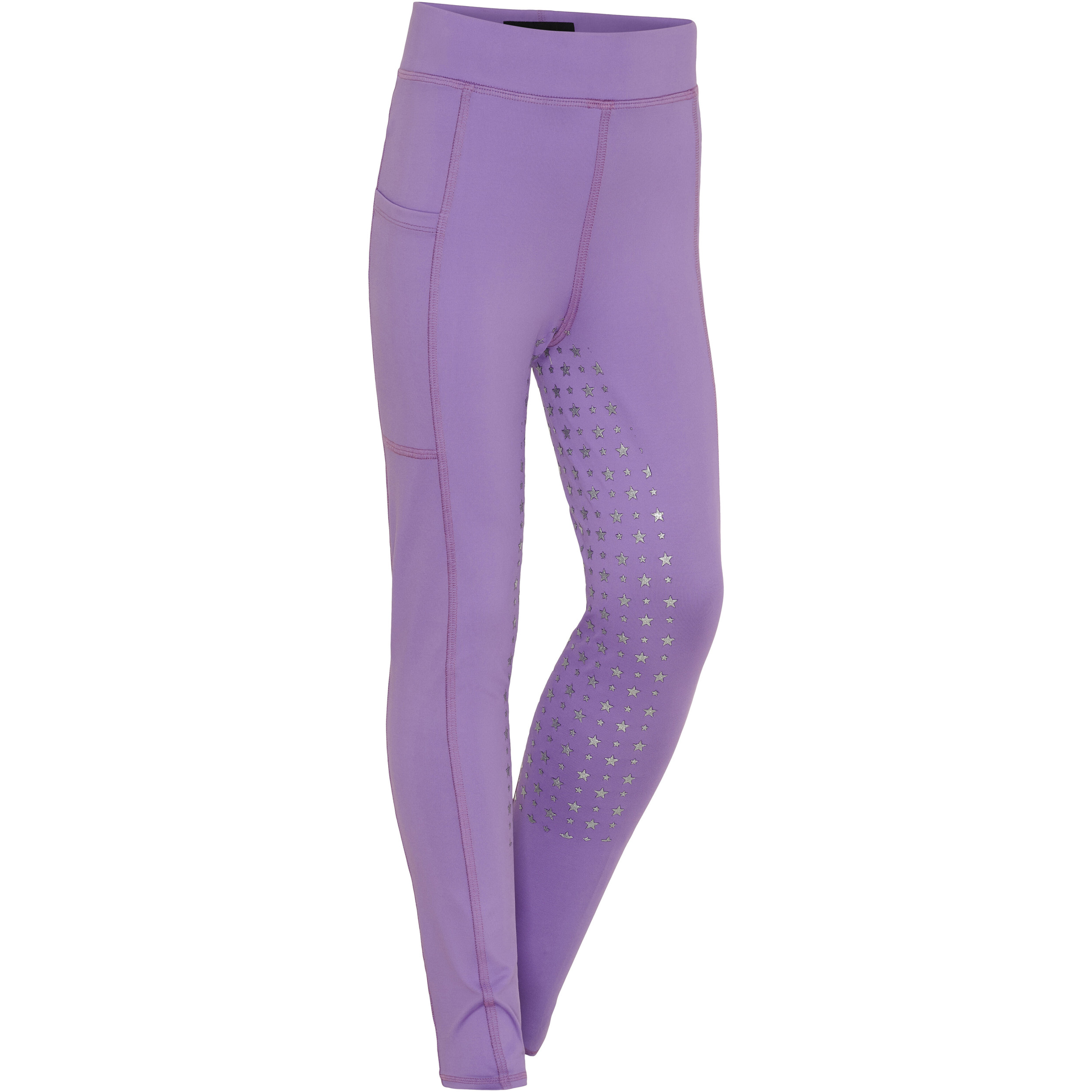 Kinder Reitleggings Silikon Vollbesatz MOLLY aster purple