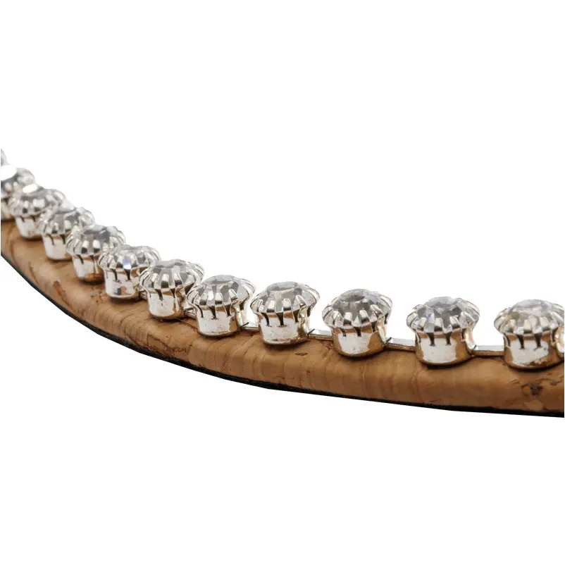 Stirnband CORTICA STRASS Vegan Kork natur/weiß