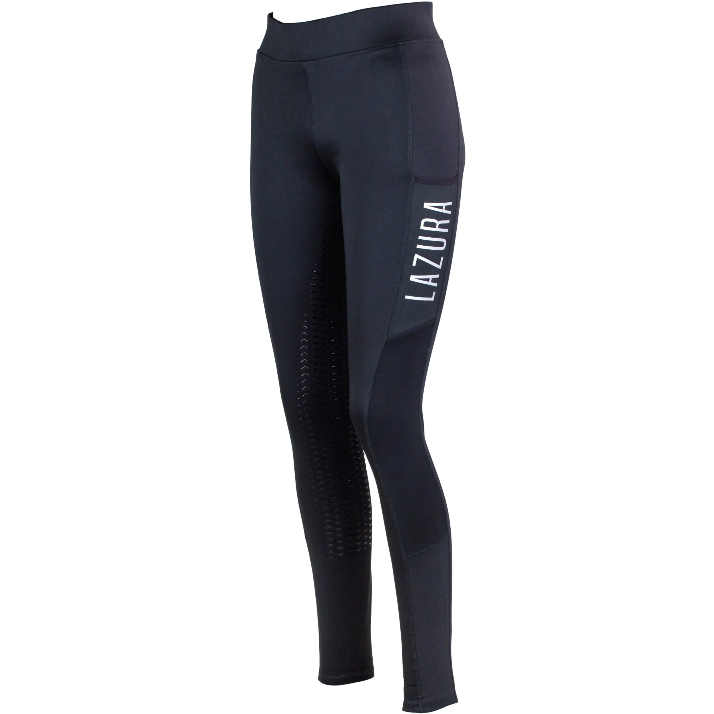 Kinder Reitleggings Silikon Vollbesatz EMILIA schwarz