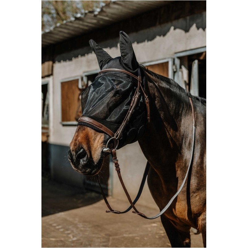 Fliegenmaske mit UV-Schutz SOFT schwarz