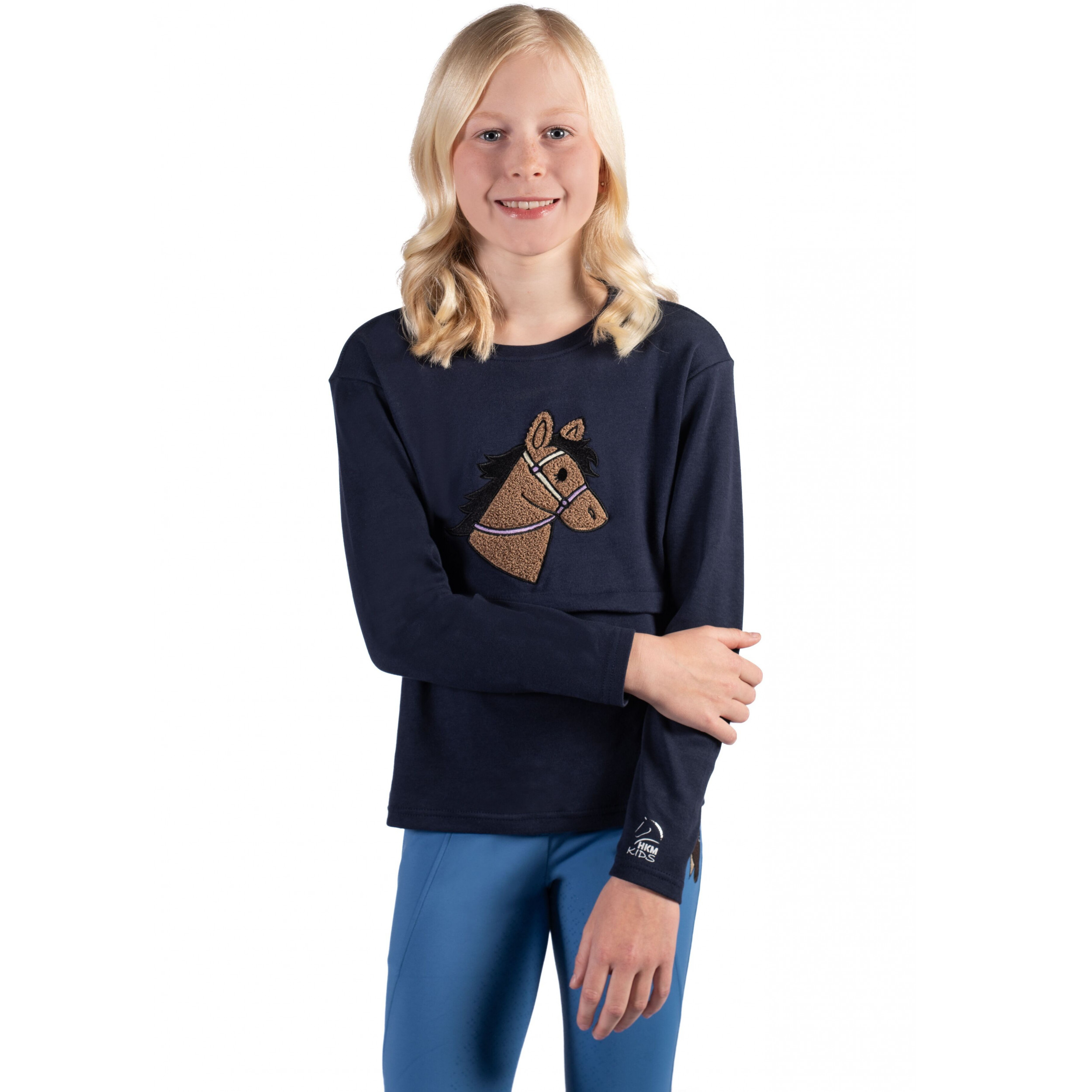 Kinder Langarmshirt MIA dunkelblau