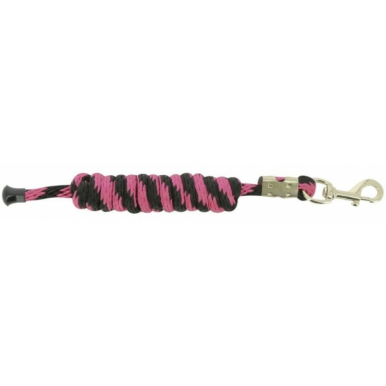 Anbindestrick mit Karabiner schwarz/himbeere