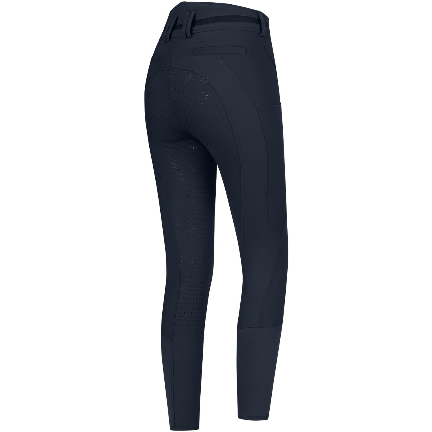 Damen Reithose Silikon Vollbesatz MAJA GLAM CURVED High Waist tiefblau