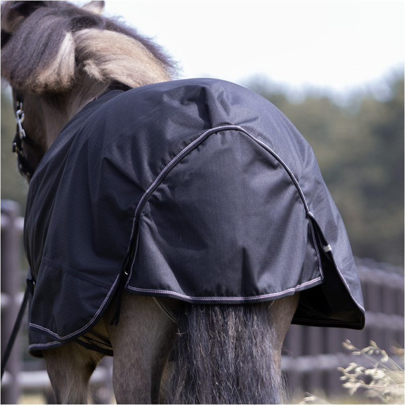Outdoordecke 50g Füllung ISLAND schwarz/schwarz-bordeaux-grau