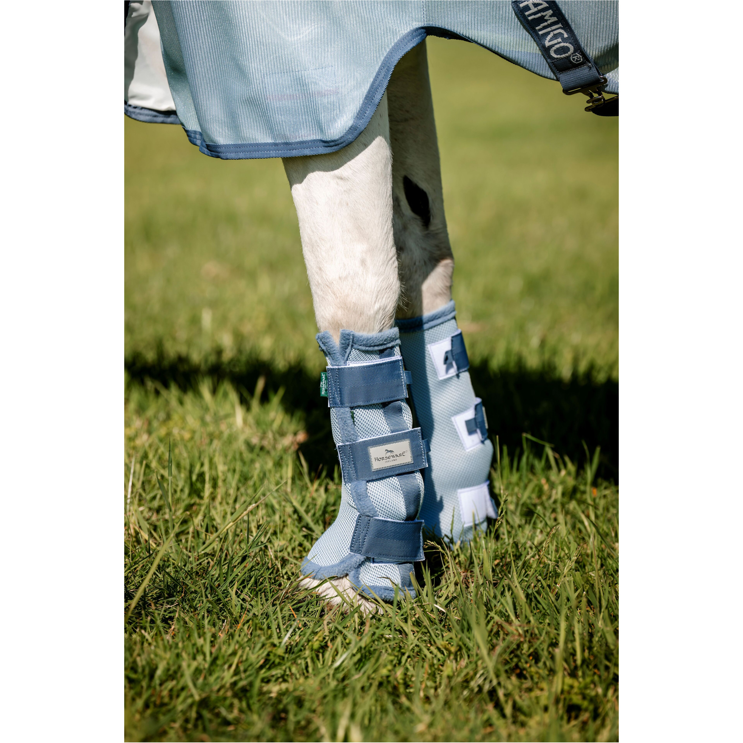 Fliegengamaschen Fly Boots heather blue/blue/silver 