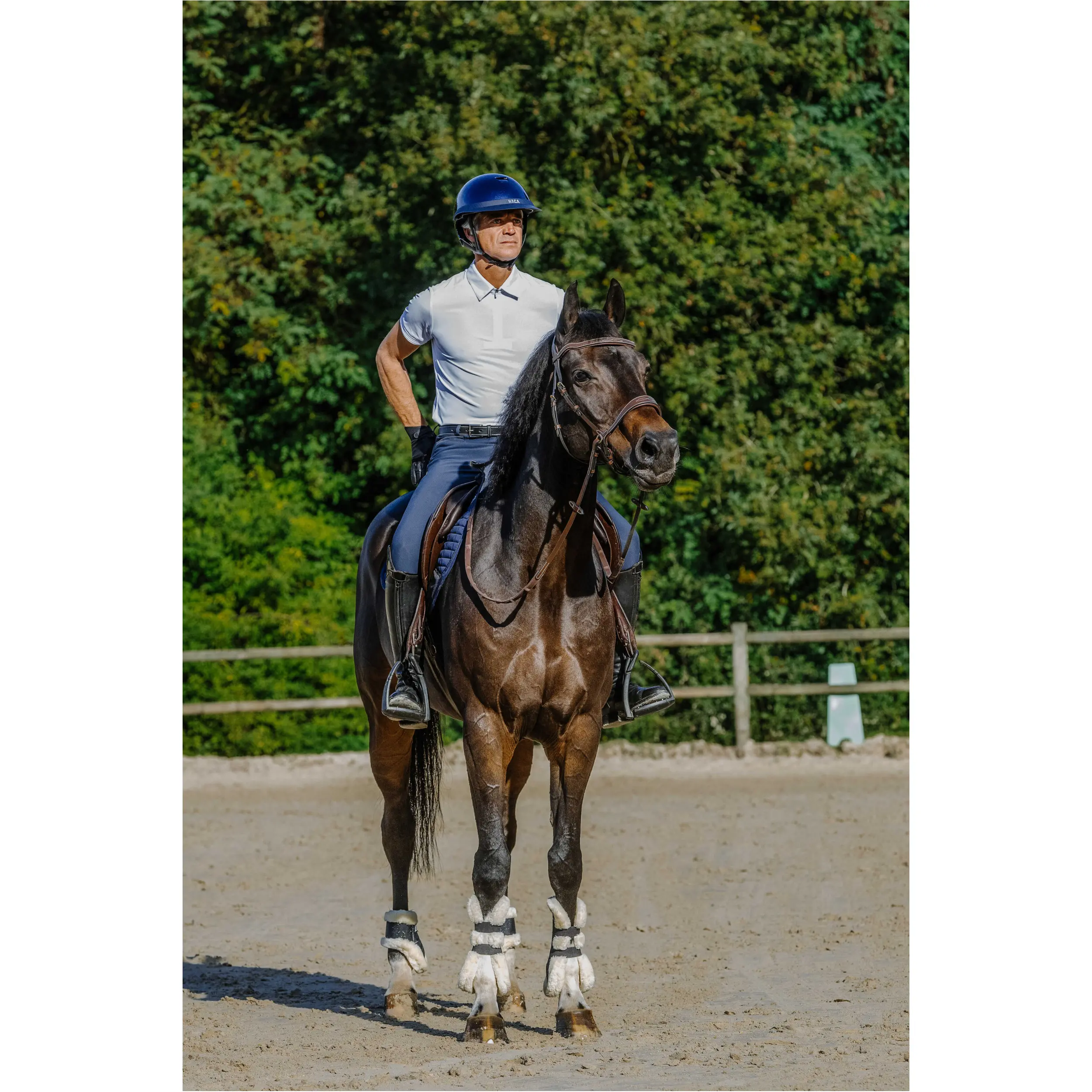 Herren Turnierpolo CHRIS weiß