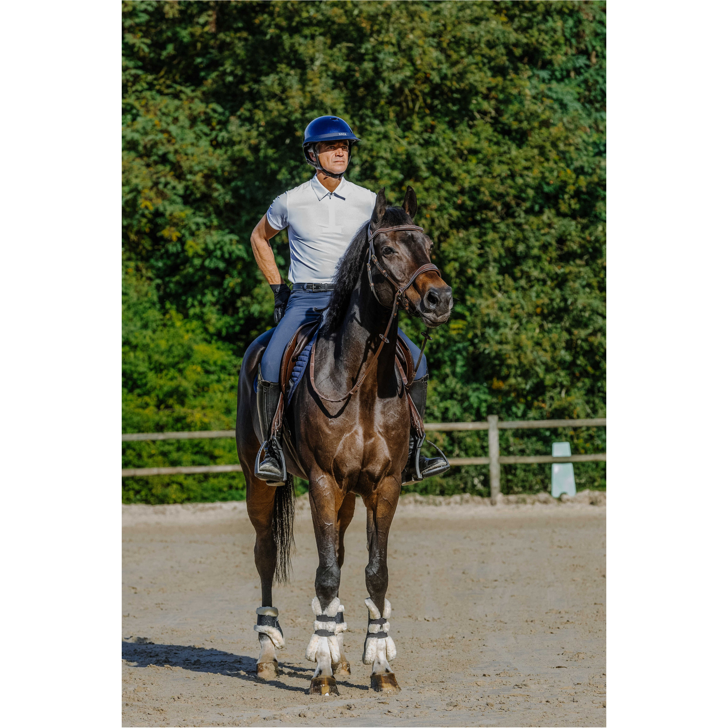 Herren Turnierpolo CHRIS weiß