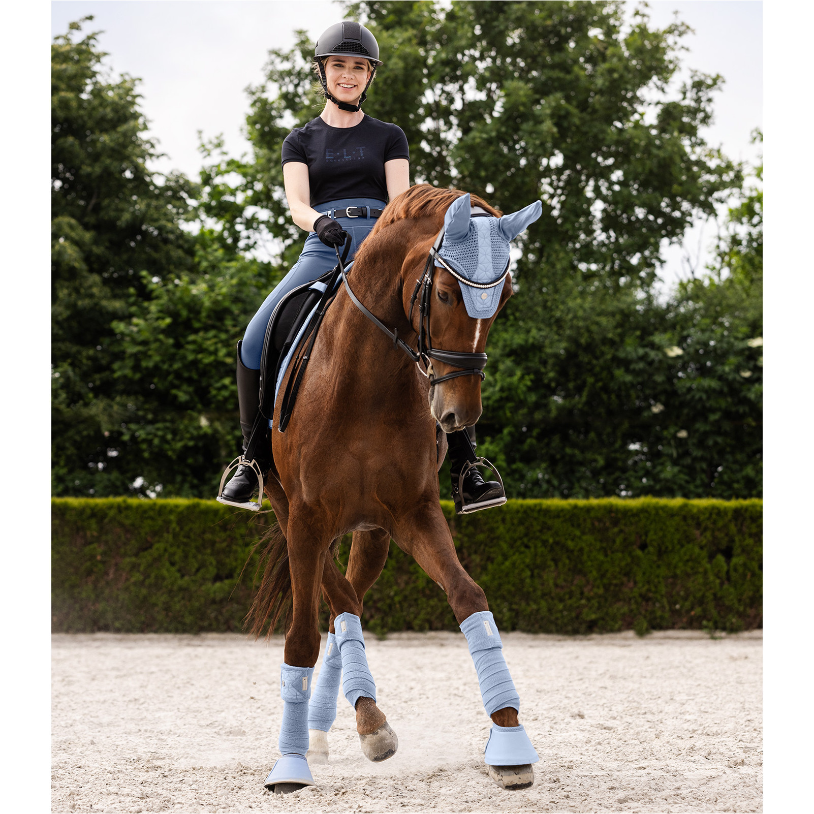 Fleecebandagen 4er Set ROM pastellblau 300cm