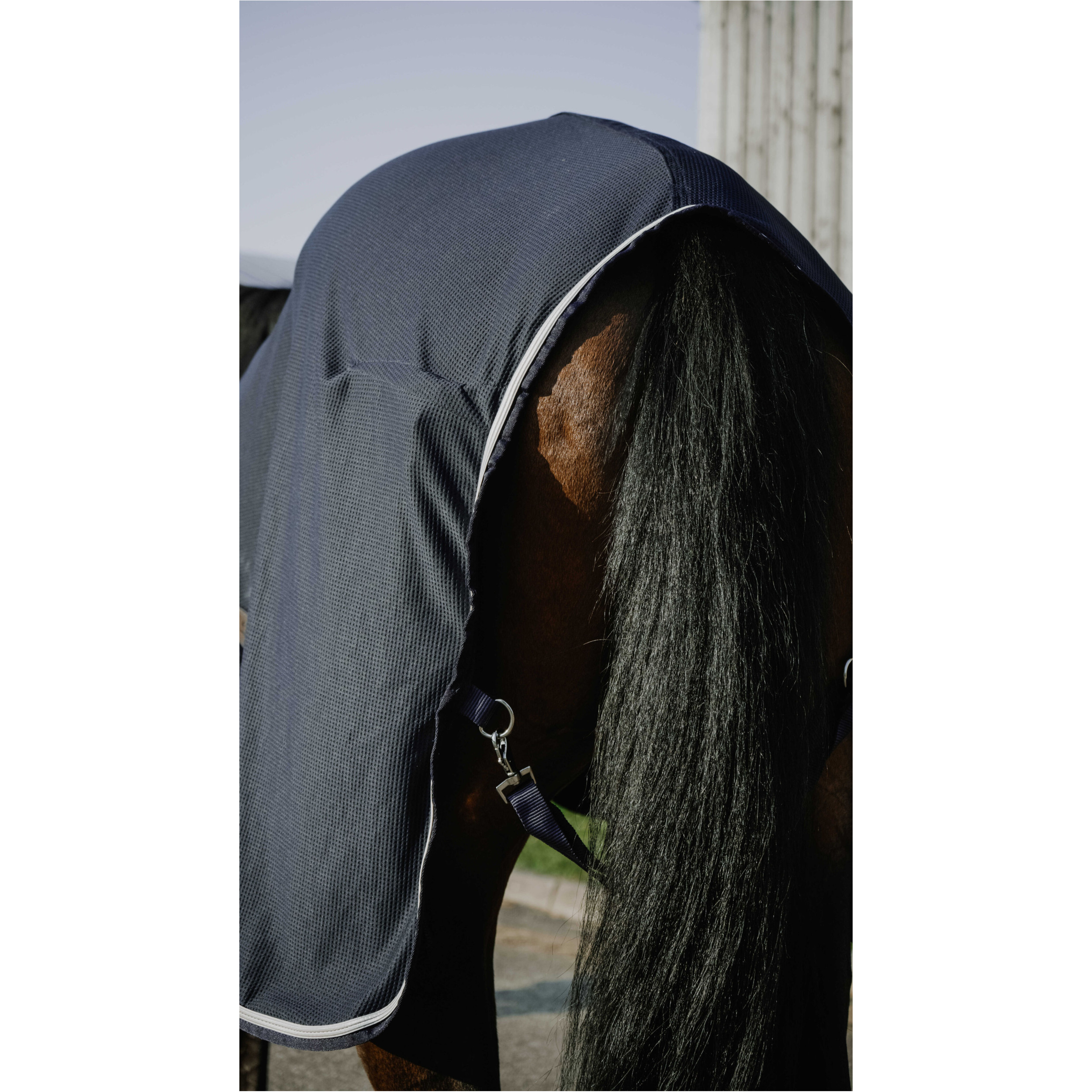 Abschwitzdecke mit Waffelstoff DRYCOOL navy