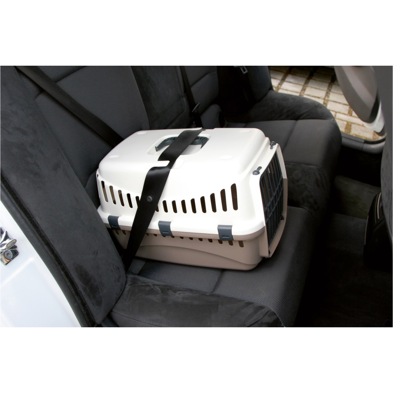 Transportbox EXPEDION taupe/creme 45x30x30cm