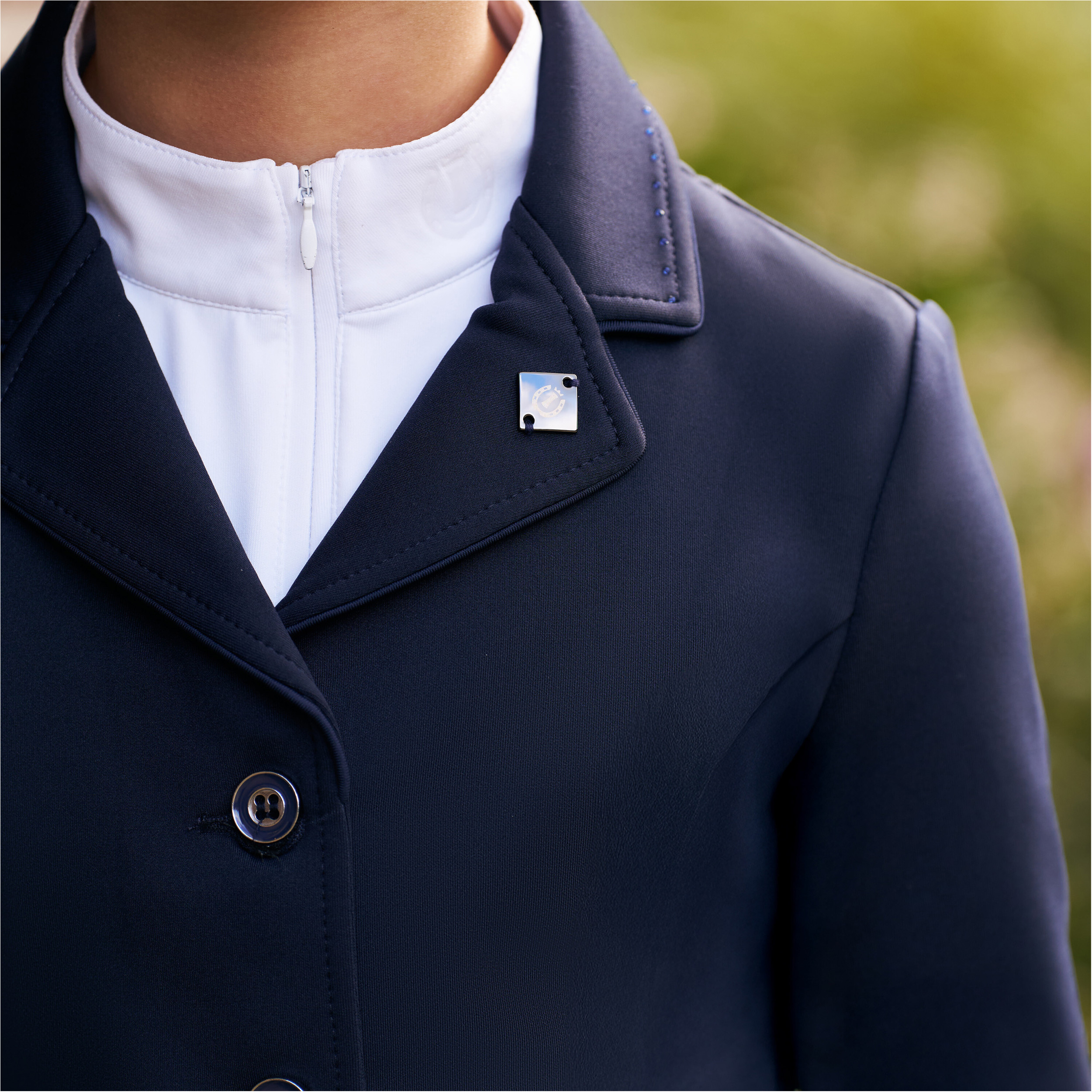 Kinder Turnierjacket IRHBasic Glam navy