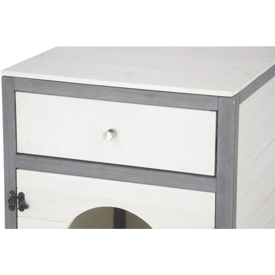 Katzenschrank IDA weiß/grau 45x58x60cm 