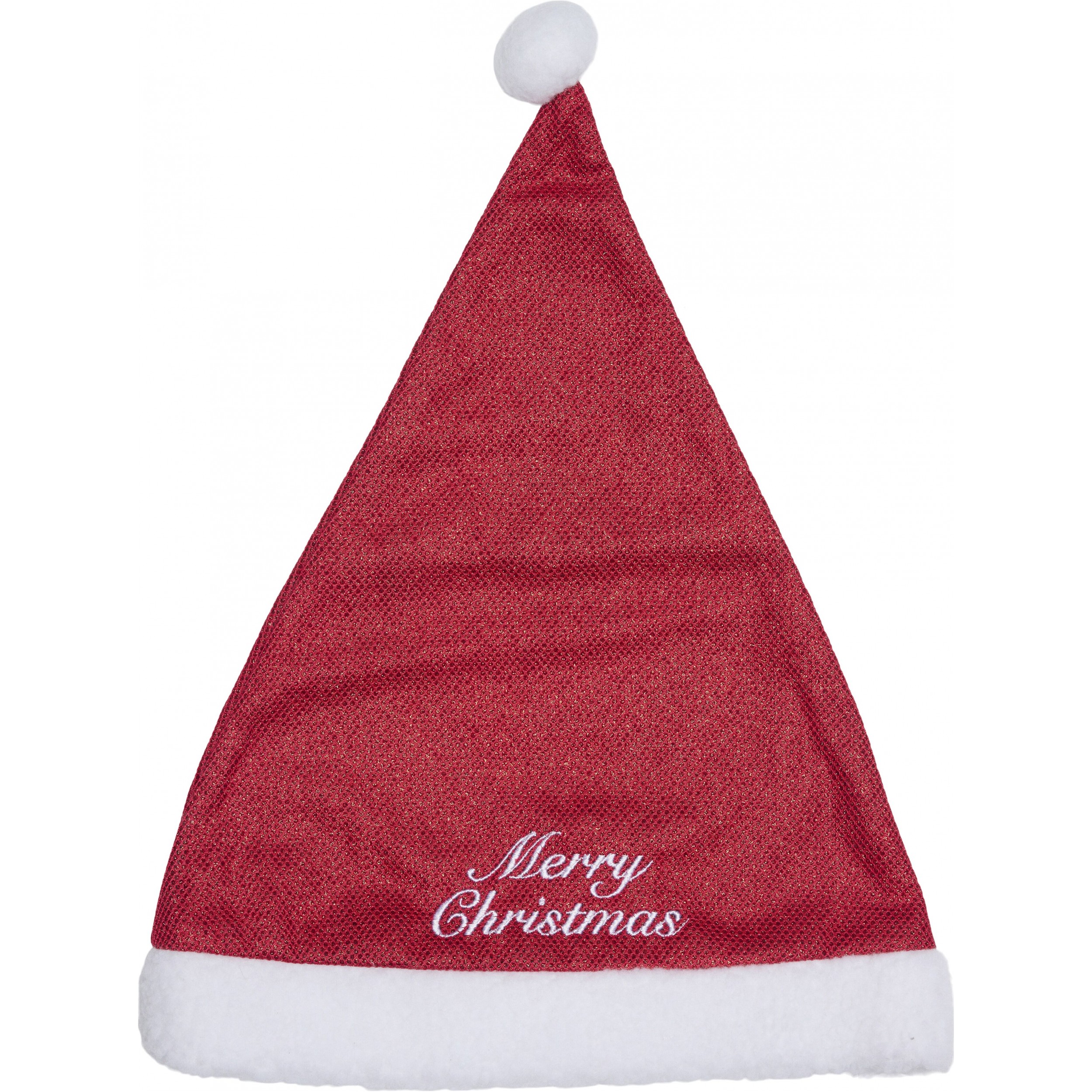 Weihnachtsmütze für den Reithelm CHRISTMAS GLITTER rot