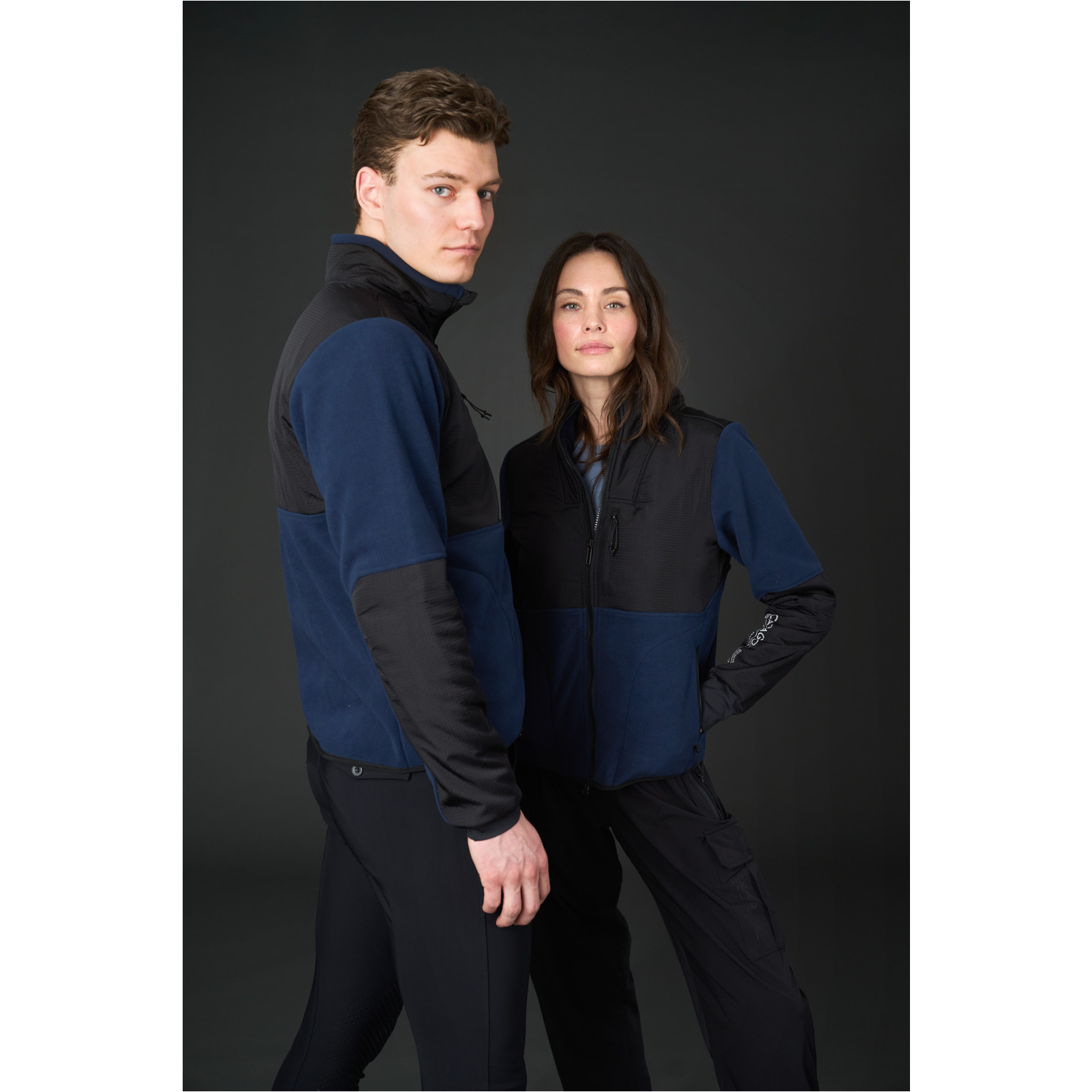 Herren Fleecereitjacke NEIL navy