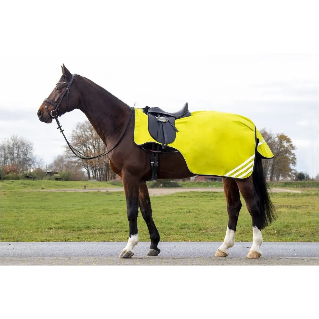 Nierendecke mit Fleecefutter 420D REFLECTIVE neon gelb