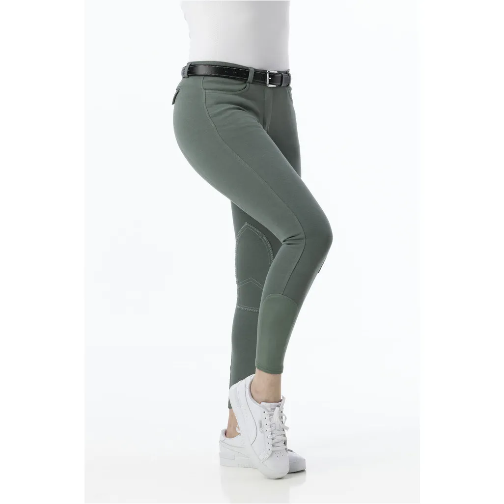 Damen Reithose Kniebesatz ALEXANDRIE grün