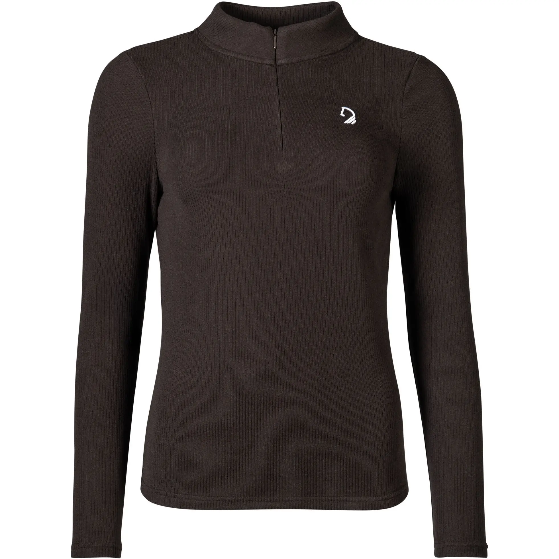 Damen Langarmshirt AREZZO SOFT dunkelbraun