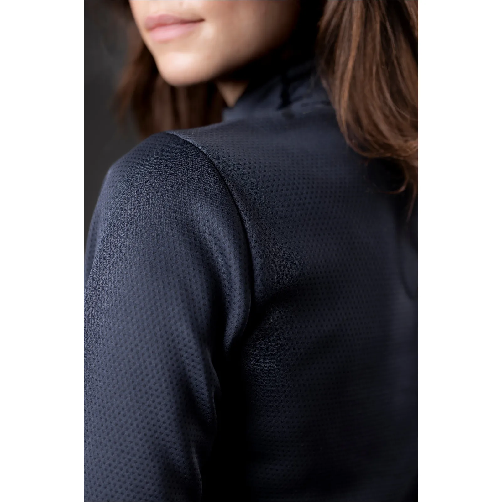 Damen Funktionsshirt Langarm SCARLET half-zip navy