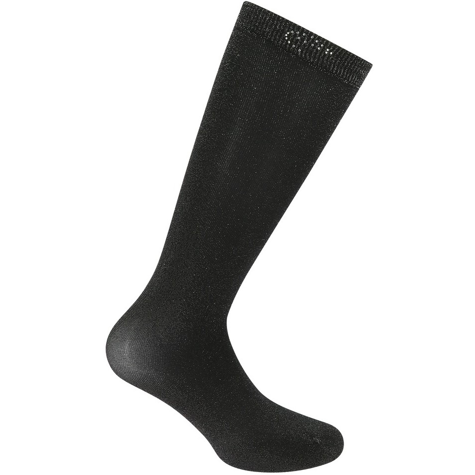 Reitsocken SHOW LUREX schwarz Einheitsgröße
