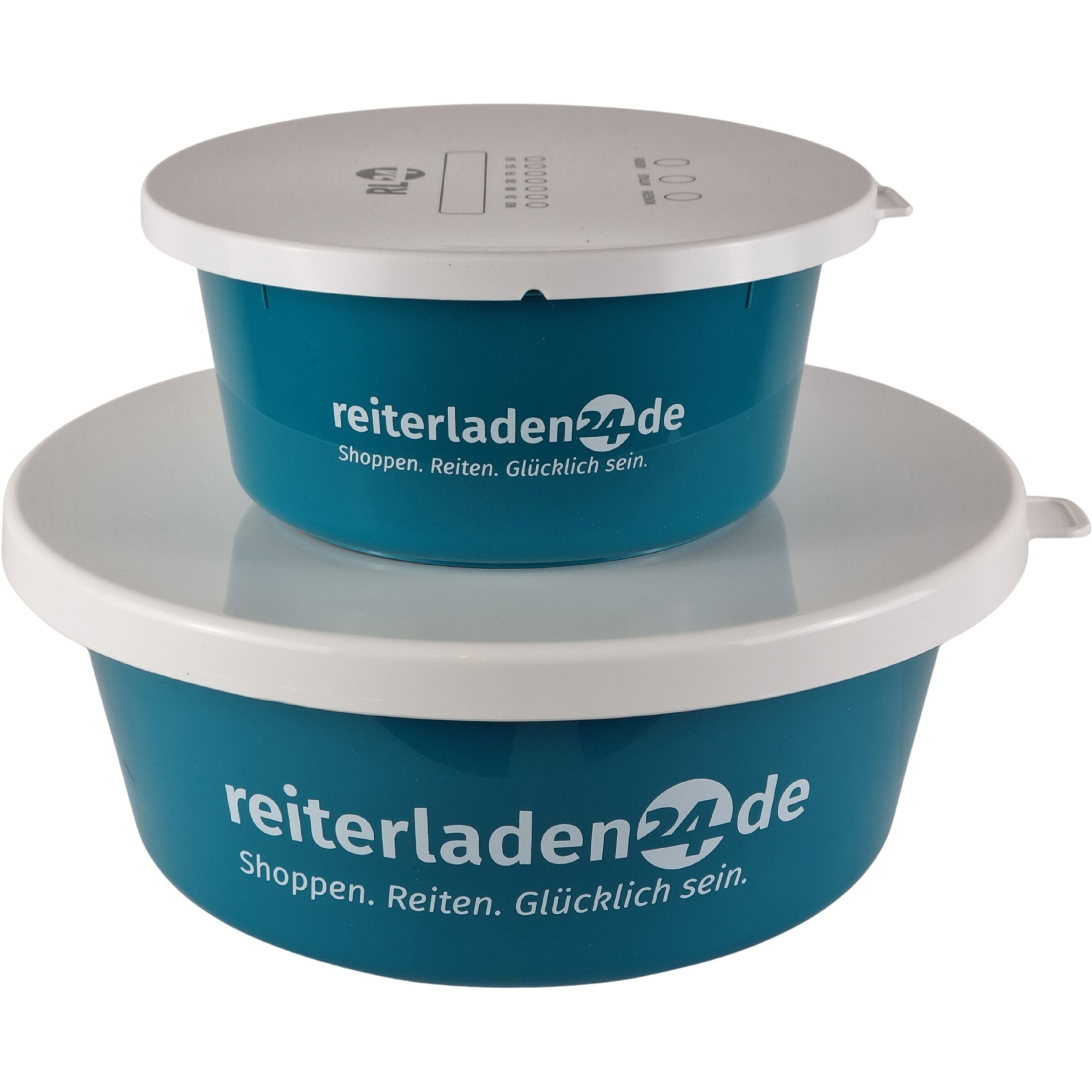 Müslischalen-Set (2+6 Liter) mit Deckel wasserblau