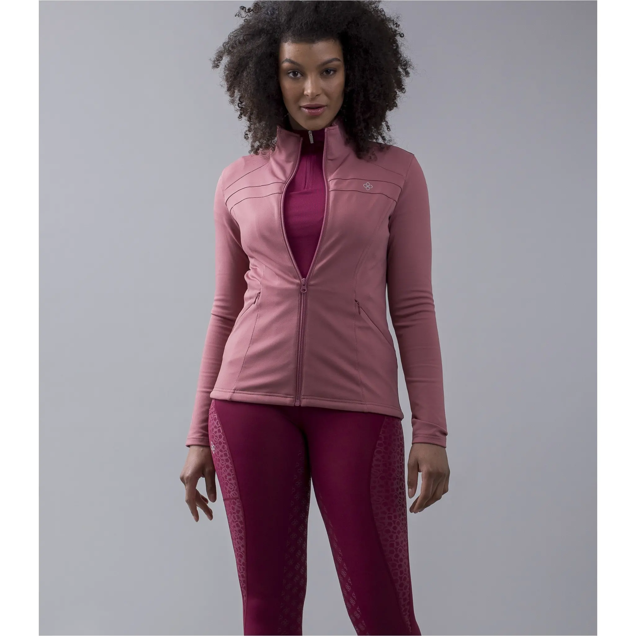 Damen Sweatjacke KLOlea Earth pink rose deco