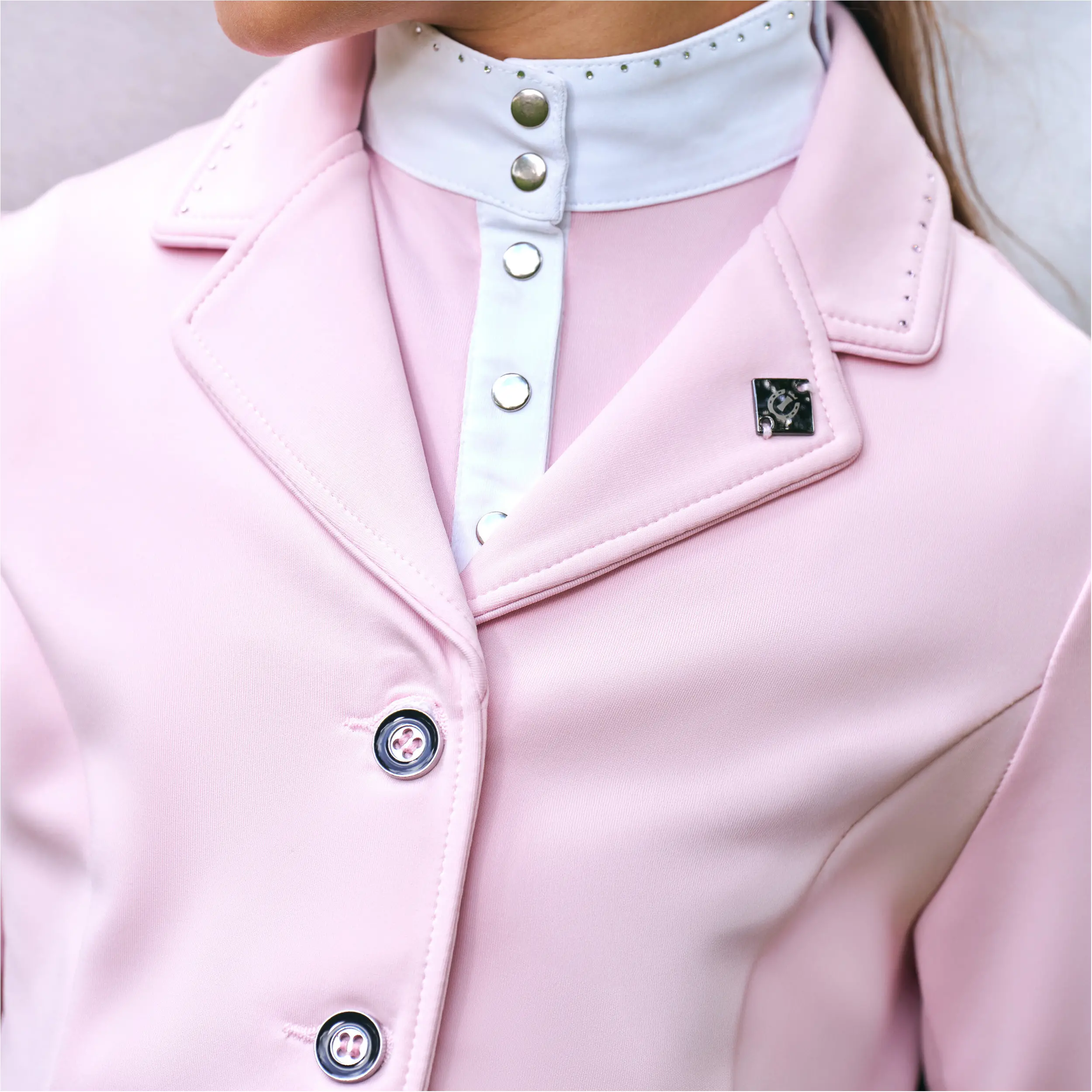 Kinder Turnierjacket IRHBasic Glam candy floss