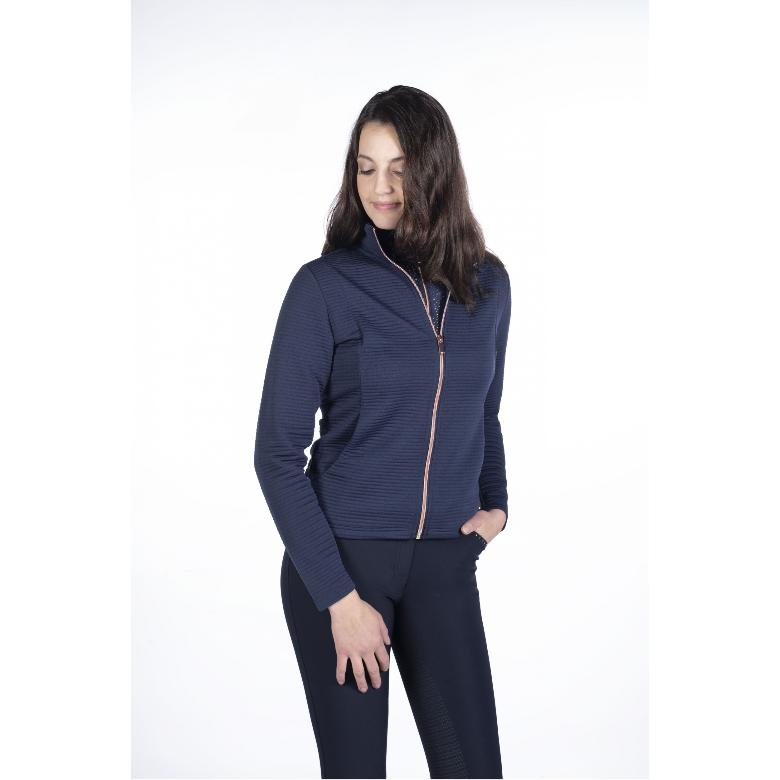 Damen Sweatjacke YVONNE dunkelblau