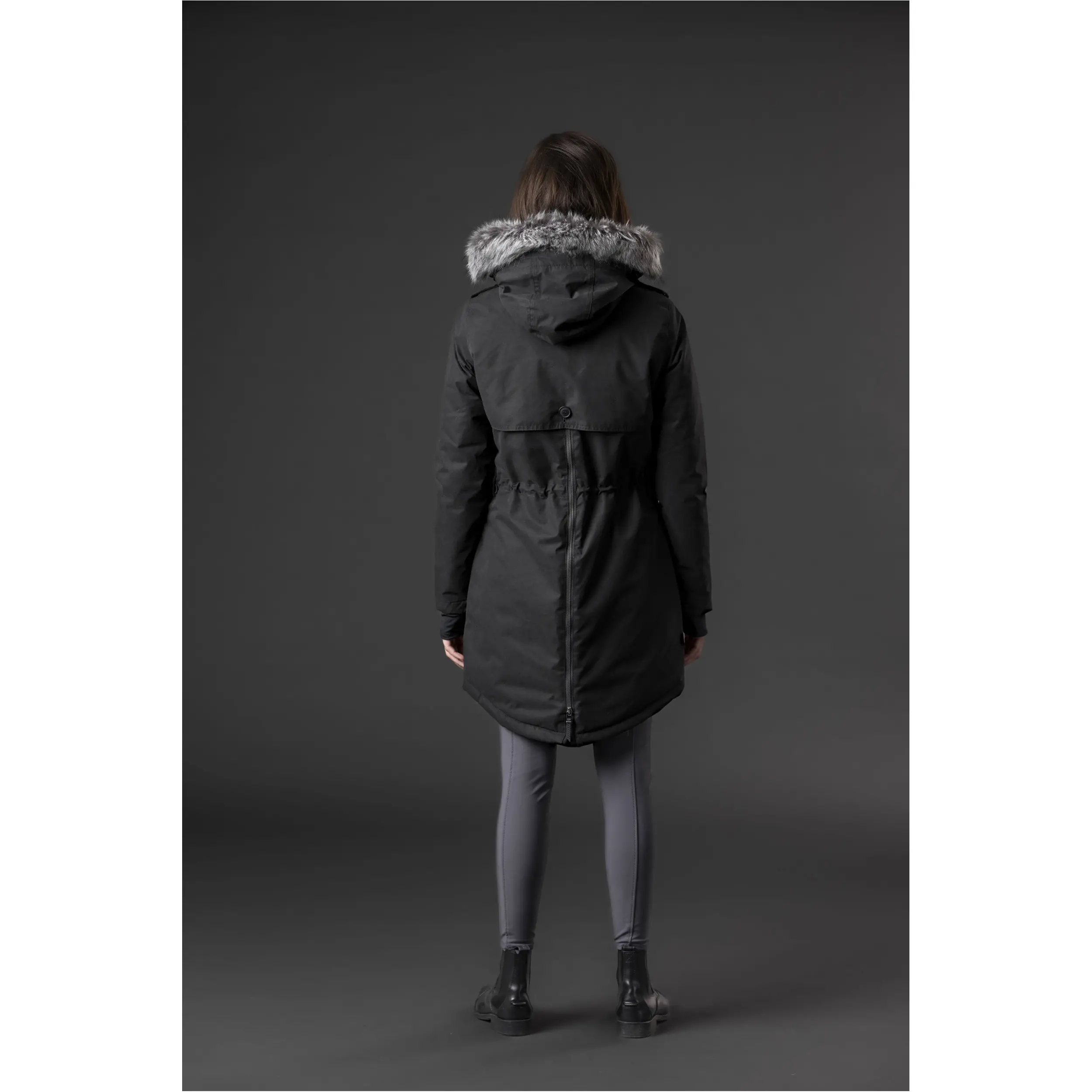 Damen Winterreitmantel AMY schwarz
