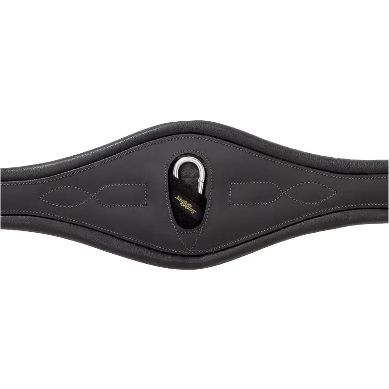 Ledersattelgurt geölt mit Elast COMFORT schwarz