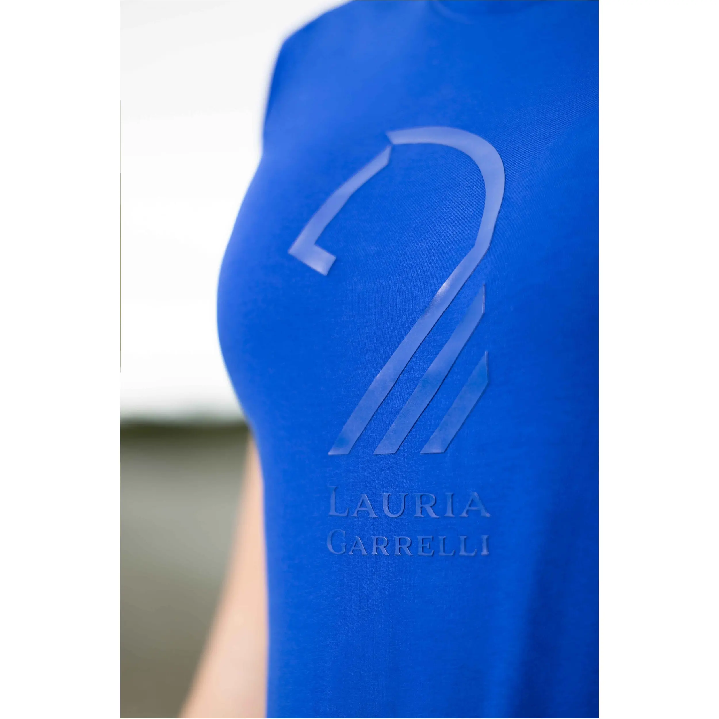 Damen T-Shirt LIVIGNO HORSE HEAD blau