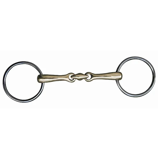 Unterlegtrense doppelt gebrochen Argentan 14mm