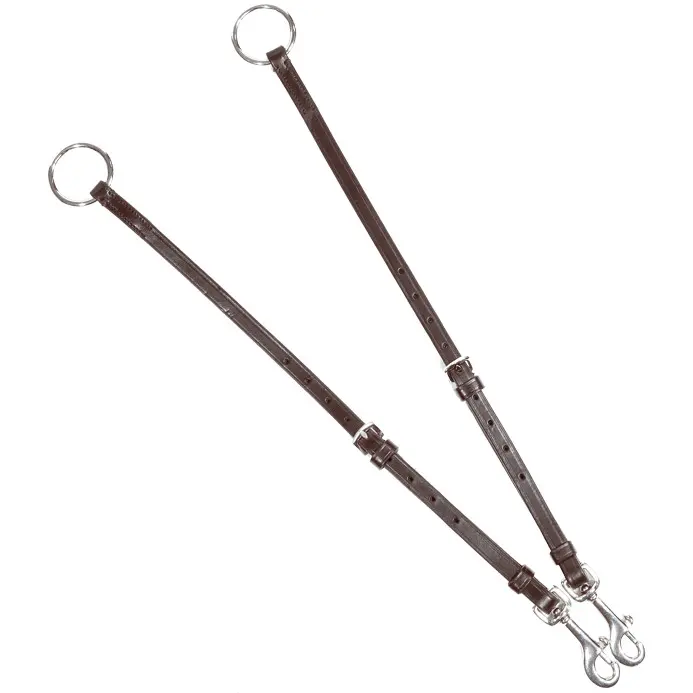 Martingalgabel mit Karabiner braun