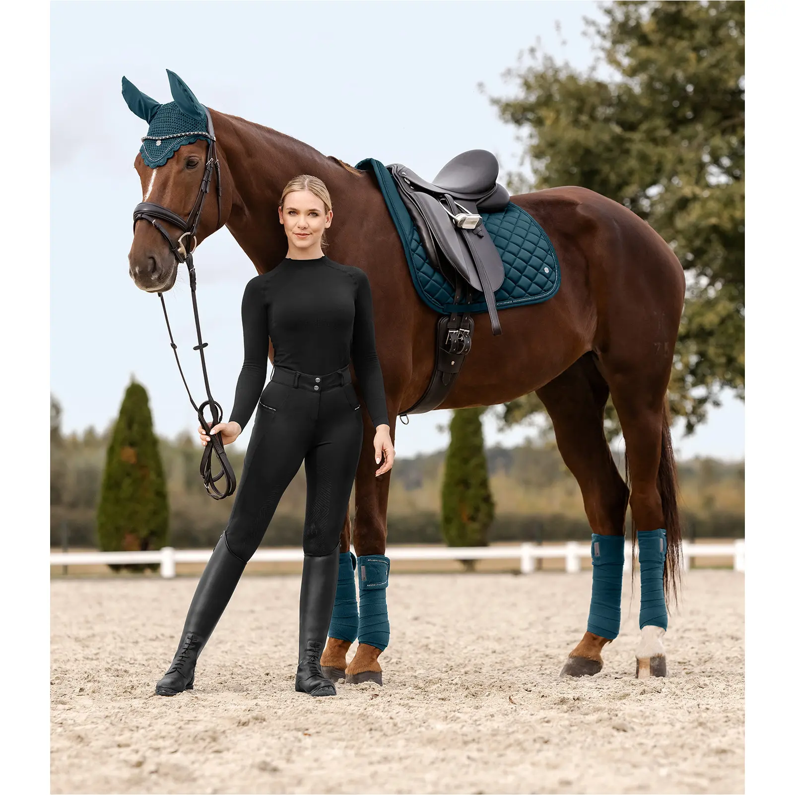 Fliegenohren NEPAL petrolblau