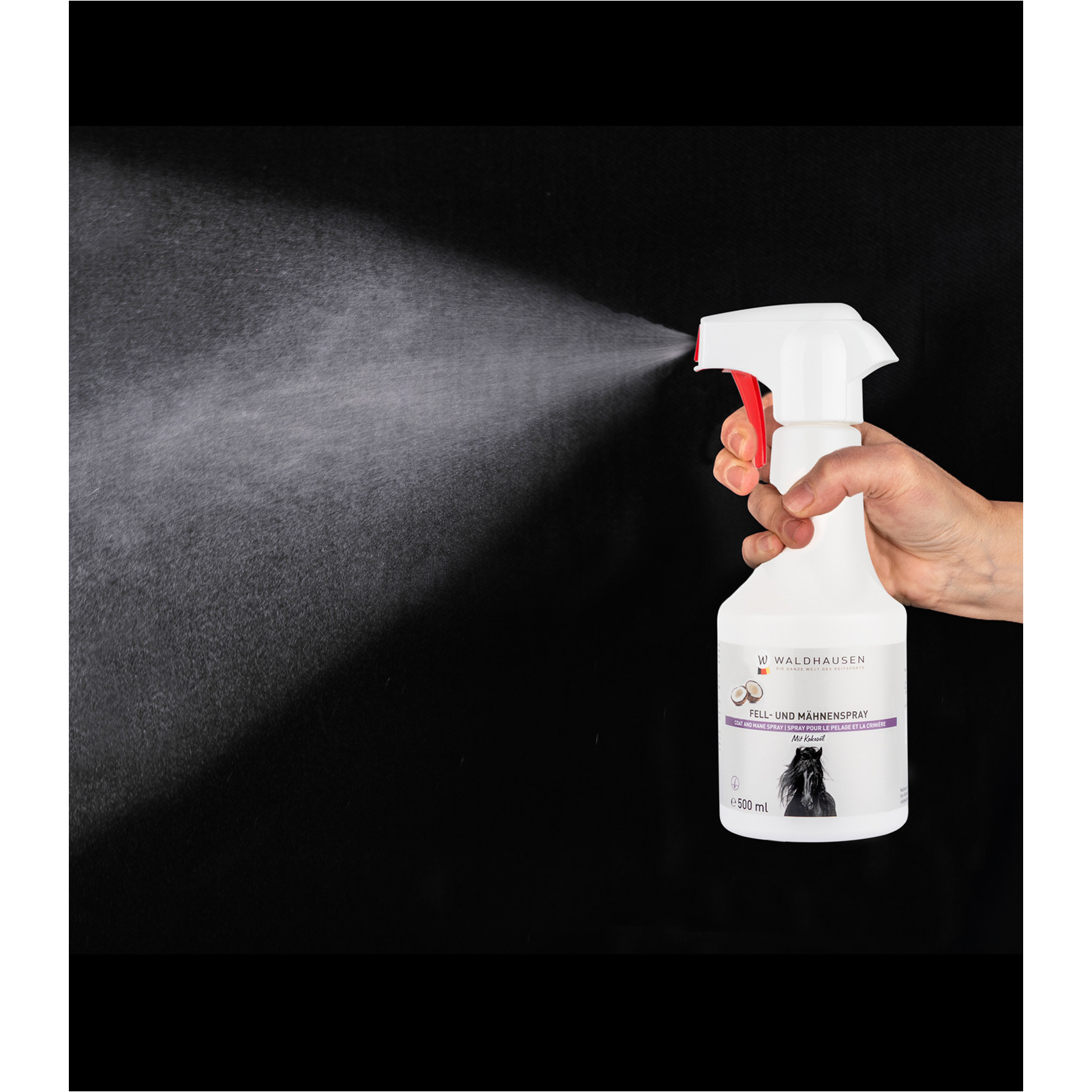 Fell- und Mähnenspray mit Kokosöl