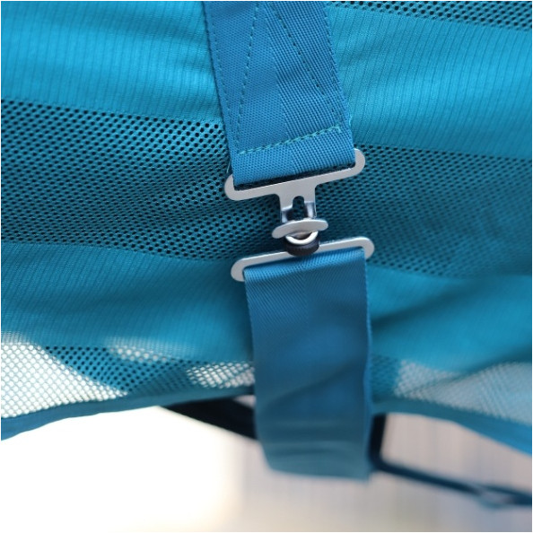 Fliegendecke mit Kreuzgurt BASICLINE petrol