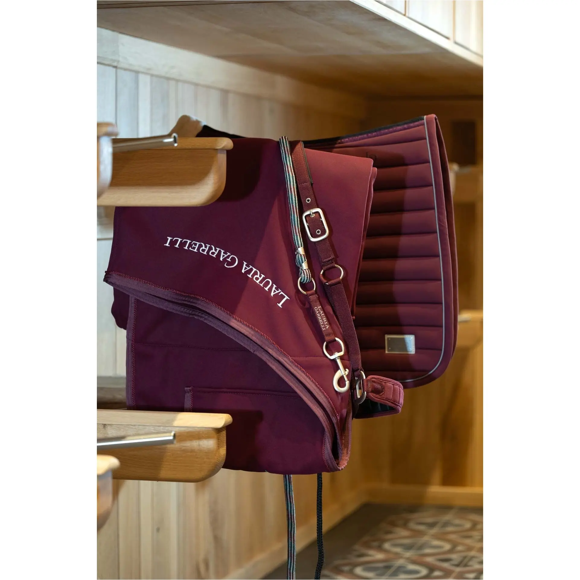 Führstrick mit Karabinerhaken LIVIGNO bordeaux Führstrick mit Karabinerhaken LIVIGNO bordeaux