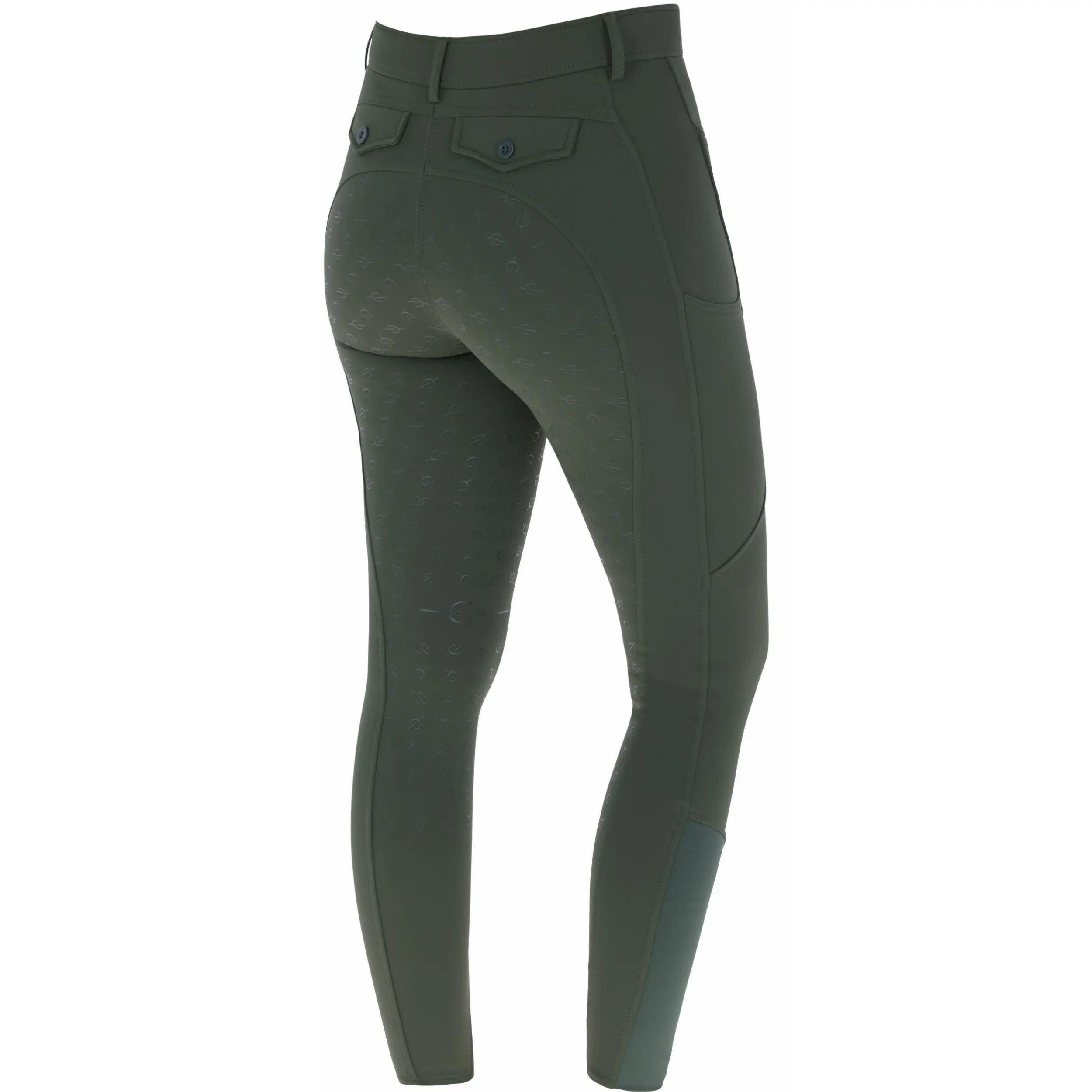 Damen Reithose Silikon Vollbesatz H/W24 opal green