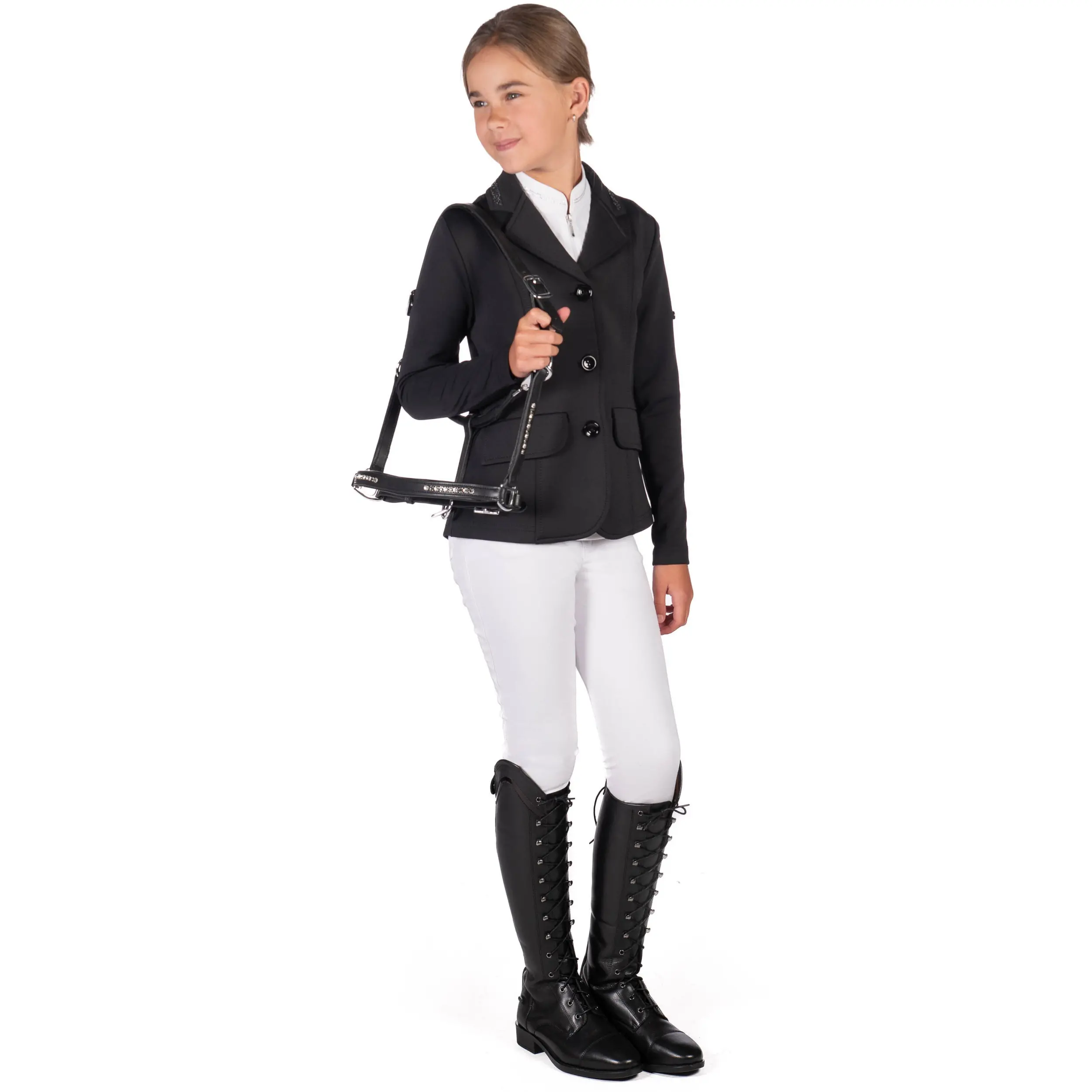 Kinder Turnierjacket AMY KIDS schwarz