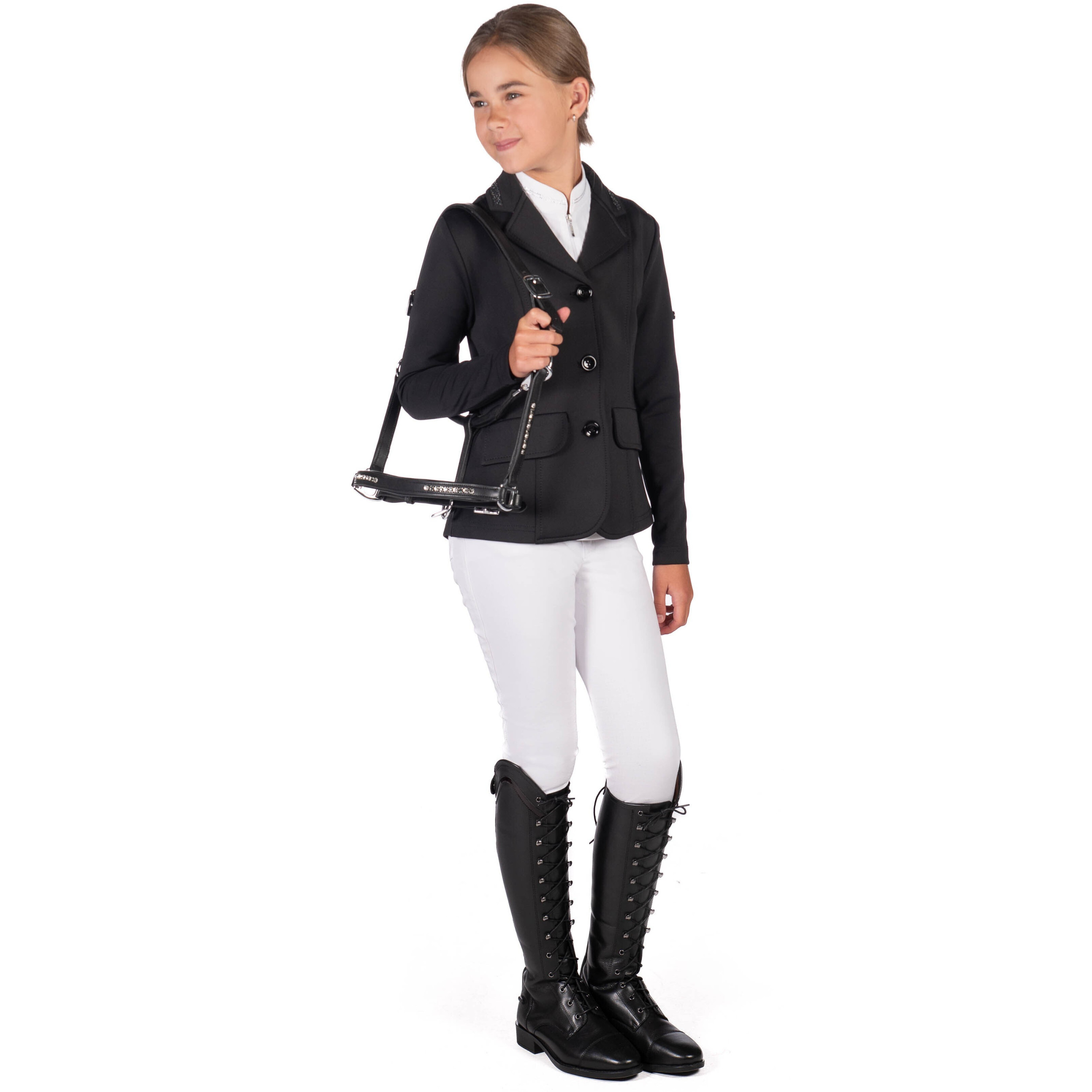 Kinder Turnierjacket AMY KIDS schwarz