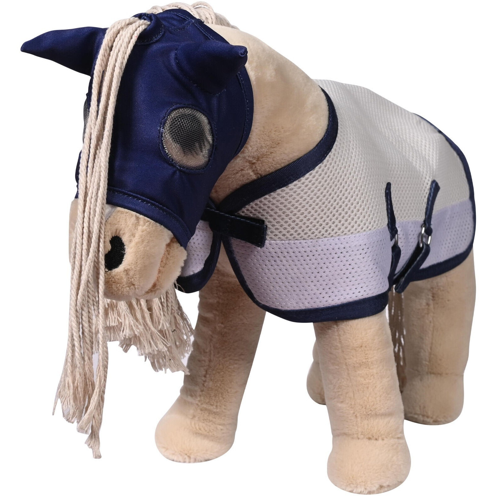 Fliegenset für CUDDLE HORSE grau/blau