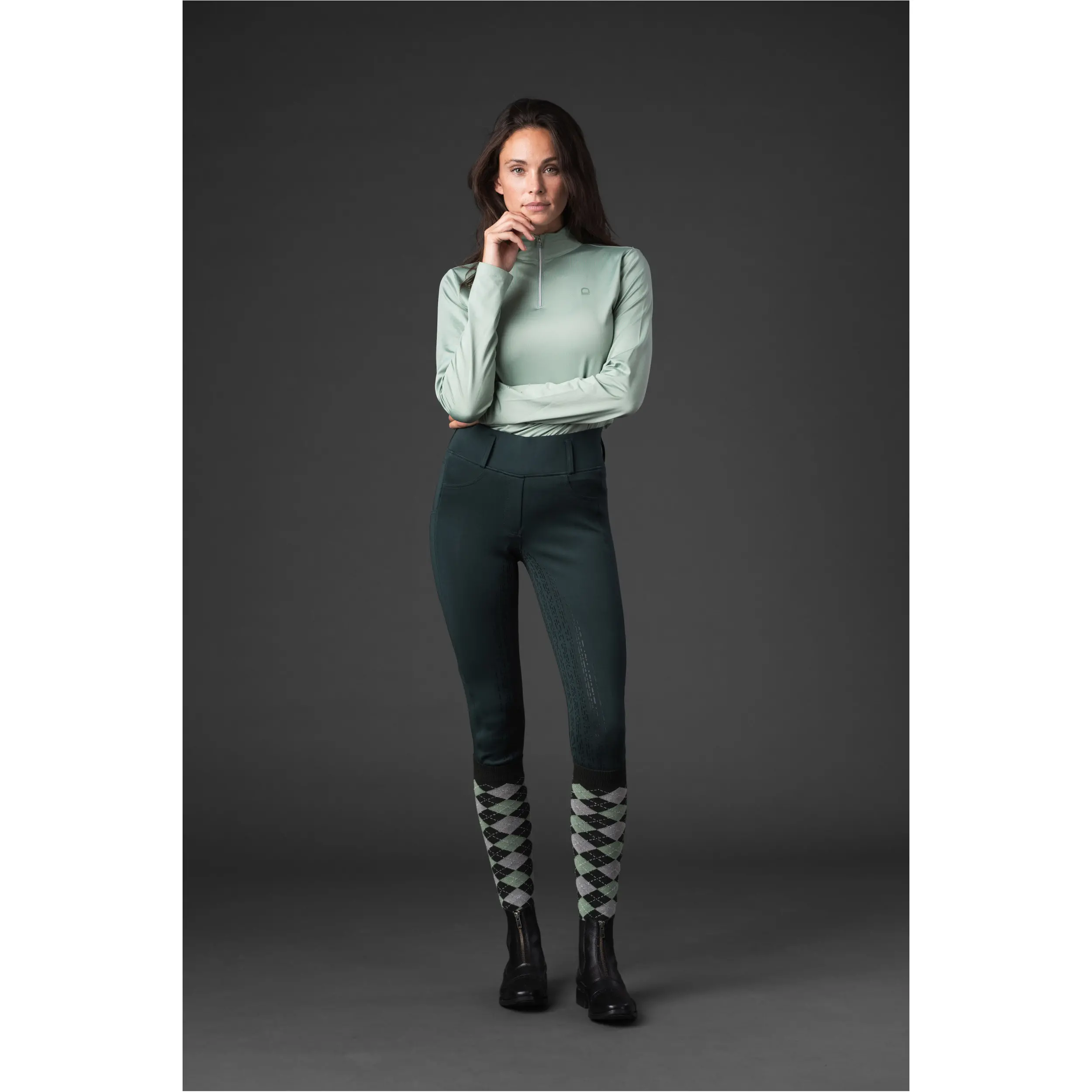 Damen Funktionsshirt KOLYMA granite green