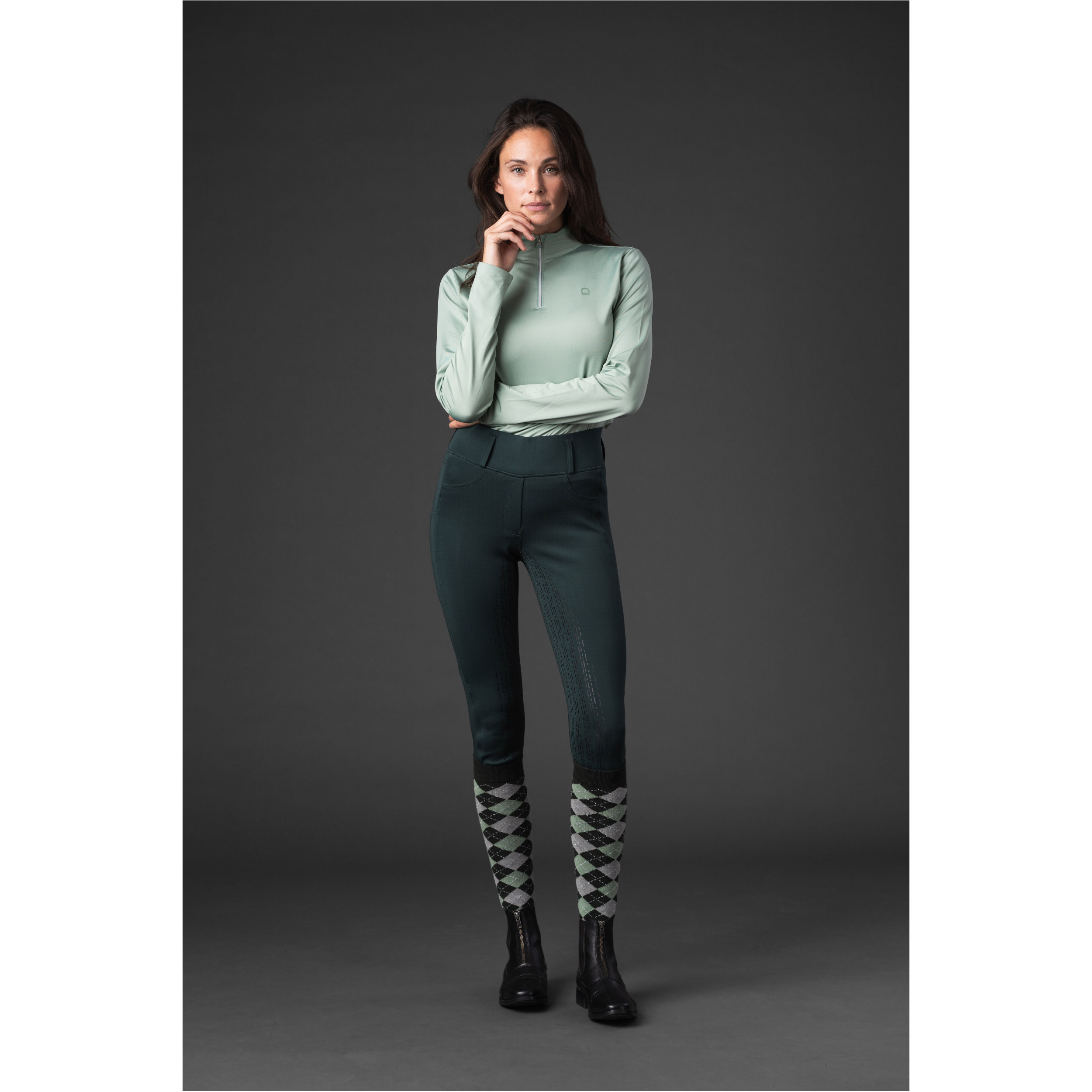 Damen Funktionsshirt KOLYMA granite green